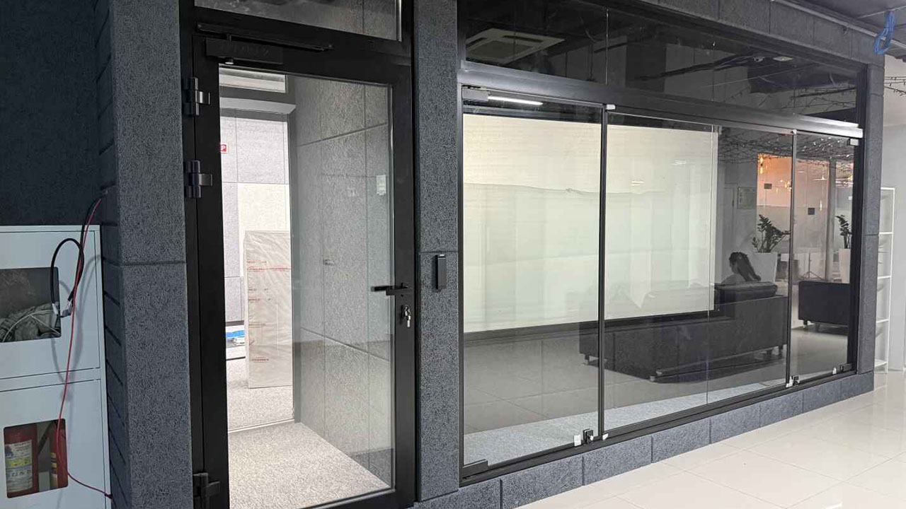 Стеклянные двери - проект 11