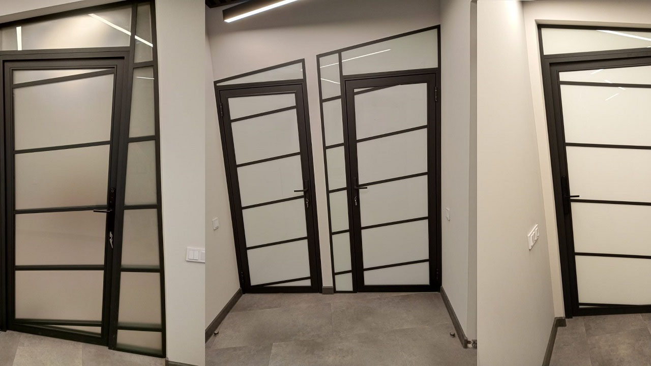 Стеклянные двери - проект 17